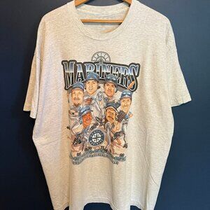 Vintage 1995 MLB Salem Sportswear Seattle Mariners Caricature Tee